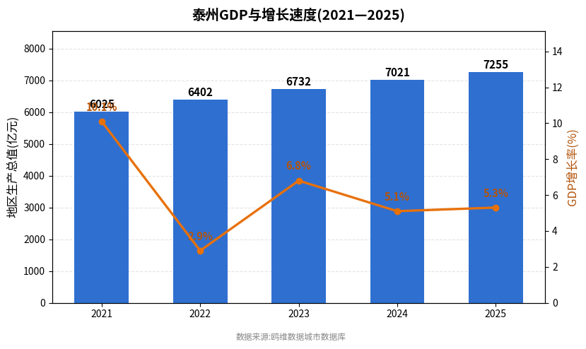 泰州市经济发展报告(2021—2025)