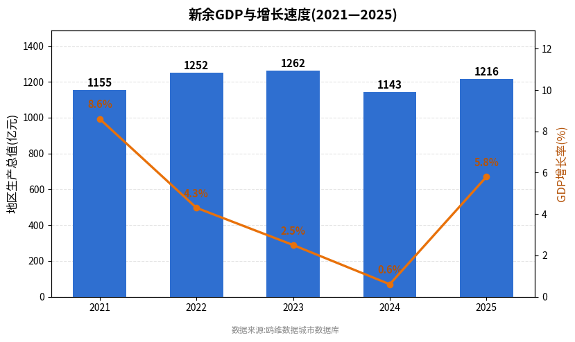 新余市经济发展报告(2021—2025)