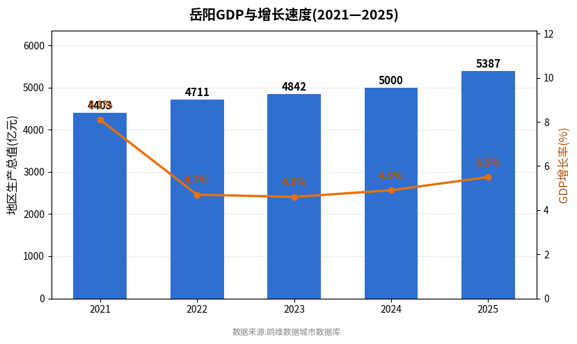 岳阳市经济发展报告(2021—2025)